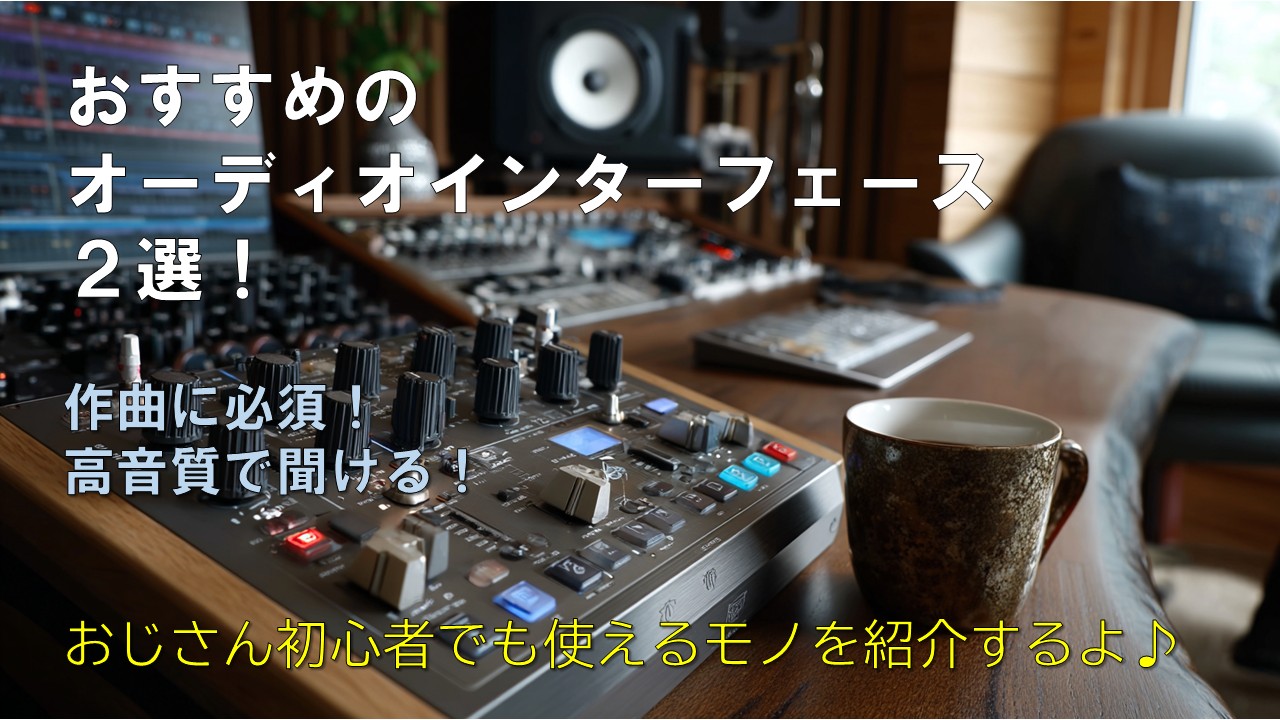 おすすめのオーディオインターフェース２選！作曲に必須！高音質で聞ける！